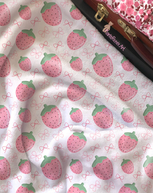 Patrón fresas y moños