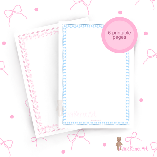 Imprimible - Páginas decoradas